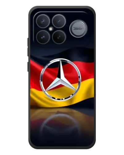 Чехол для Xiaomi Poco F8 Ultra с картинкой «Mercedes — флаг Германии»