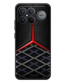 Чехол для Xiaomi Poco F8 Ultra с картинкой «Mercedes Carbon Grid»