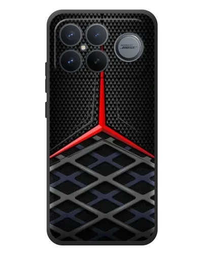 Чехол для Xiaomi Poco F8 Ultra с картинкой «Mercedes Carbon Grid»