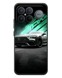 Чехол для Xiaomi Poco F8 Ultra с картинкой «Темный Mercedes AMG»