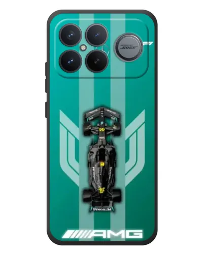 Чехол для Xiaomi Poco F8 Ultra с картинкой «Mercedes AMG Petronas»