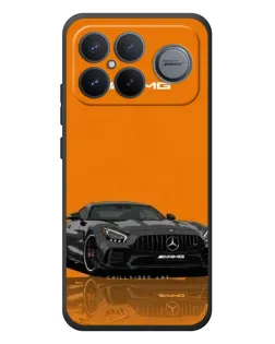 Чехол для Xiaomi Poco F8 Ultra с картинкой «Оранжевый Mercedes AMG»