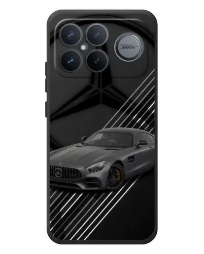 Чехол для Xiaomi Poco F8 Ultra с картинкой «Mercedes AMG — графика»