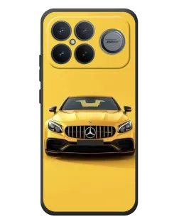 Чехол для Xiaomi Poco F8 Ultra с картинкой «Желтый Mercedes GT»