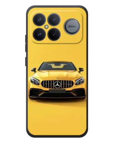 Чехол для Xiaomi Poco F8 Ultra с картинкой «Желтый Mercedes GT»