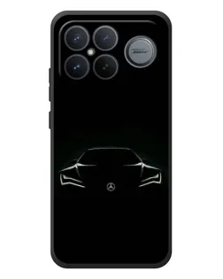 Чехол для Xiaomi Poco F8 Ultra с картинкой «Mercedes — силуэт авто» Чехол для Xiaomi Poco F8 Ultra с картинкой «Mercedes — силуэт авто»