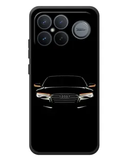 Чехол для Xiaomi Poco F8 Ultra с картинкой «Audi — ночной контур» Чехол для Xiaomi Poco F8 Ultra с картинкой «Audi — ночной контур»