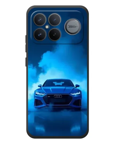 Чехол для Xiaomi Poco F8 Ultra с картинкой «Audi — голубая энергия» Чехол для Xiaomi Poco F8 Ultra с картинкой «Audi — голубая энергия»