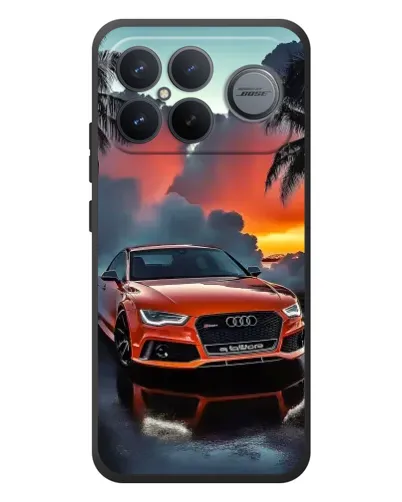 Чехол для Xiaomi Poco F8 Ultra с картинкой «Audi — закат» Чехол для Xiaomi Poco F8 Ultra с картинкой «Audi — закат»