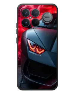 Чехол для Xiaomi Poco F8 Ultra с картинкой «Lamborghini красное сияние»