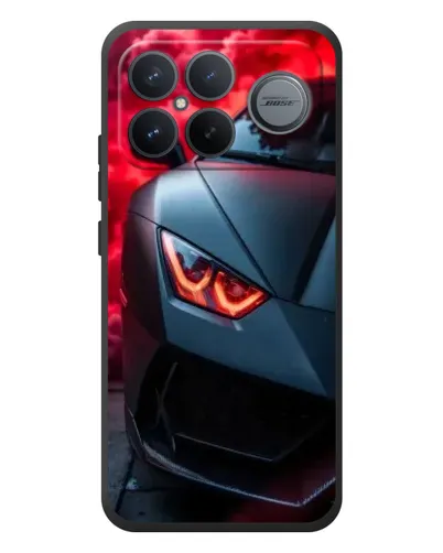 Чехол для Xiaomi Poco F8 Ultra с картинкой «Lamborghini красное сияние»