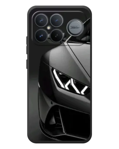 Чехол для Xiaomi Poco F8 Ultra с картинкой «Lamborghini фары детализация»