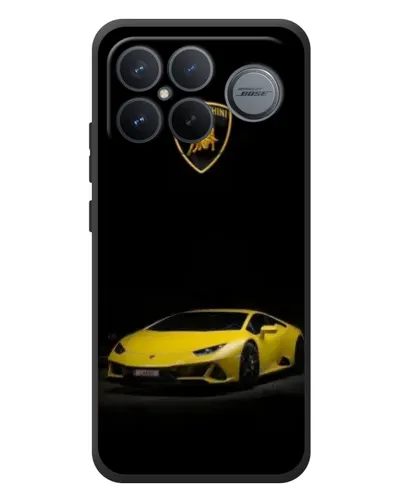 Чехол для Xiaomi Poco F8 Ultra с картинкой «Lamborghini желтый акцент»