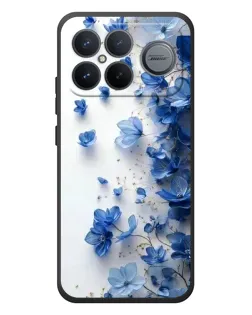 Чехол для Xiaomi Poco F8 Ultra с картинкой «Голубой цветочный каскад» Чехол для Xiaomi Poco F8 Ultra с картинкой «Голубой цветочный каскад»