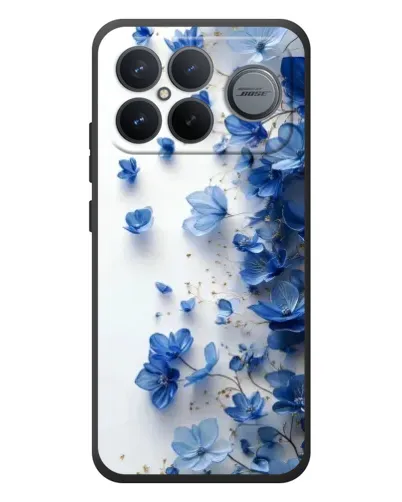 Чехол для Xiaomi Poco F8 Ultra с картинкой «Голубой цветочный каскад» Чехол для Xiaomi Poco F8 Ultra с картинкой «Голубой цветочный каскад»