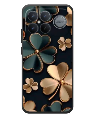 Чехол для Xiaomi Poco F8 Ultra с картинкой «Клевер в золоте» Чехол для Xiaomi Poco F8 Ultra с картинкой «Клевер в золоте»