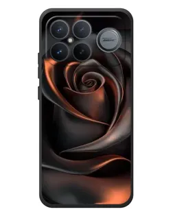 Чехол для Xiaomi Poco F8 Ultra с картинкой «Шелковая черная роза» Чехол для Xiaomi Poco F8 Ultra с картинкой «Шелковая черная роза»