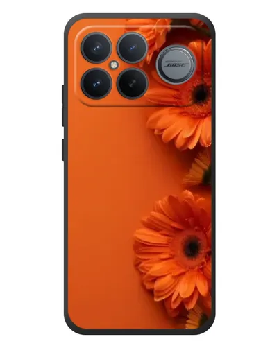 Чехол для Xiaomi Poco F8 Ultra с картинкой «Оранжевые герберы» Чехол для Xiaomi Poco F8 Ultra с картинкой «Оранжевые герберы»