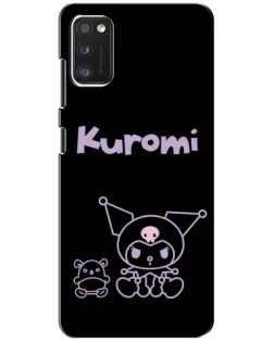 Чехол для Xiaomi POCO M3 Pro (4G/5G) с картинкой «Kuromi — черный минимализм»