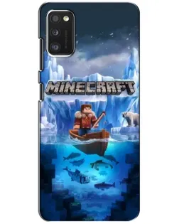 Чехол для Xiaomi POCO M3 Pro (4G/5G) с картинкой «Minecraft ледяной мир»