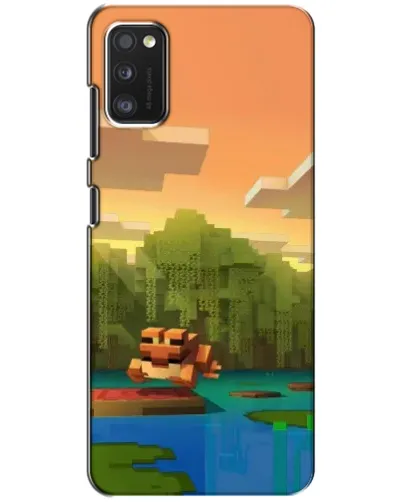 Чехол для Xiaomi POCO M3 Pro (4G/5G) с картинкой «Майнкрафт закат солнца»
