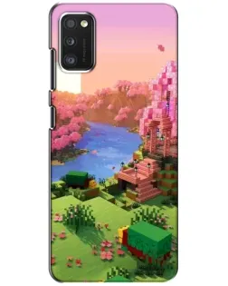 Чехол для Xiaomi POCO M3 Pro (4G/5G) с картинкой «Розовое дерево Minecraft»