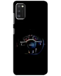 Чехол для Xiaomi POCO M3 Pro (4G/5G) с картинкой «Салон Audi — руль»