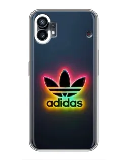 Чехол для Xiaomi Poco M4 5G с картинкой «Неоновый Adidas»
