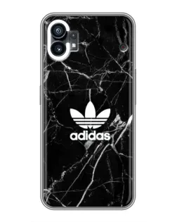 Чехол для Xiaomi Poco M4 5G с картинкой «Белый мрамор Adidas»