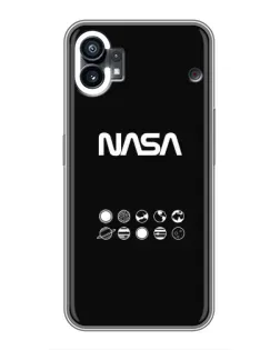 Чехол для Xiaomi Poco M4 5G с картинкой «NASA — технический принт»