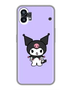 Чехол для Xiaomi Poco M4 5G с картинкой «Kuromi — нежный фиолетовый»