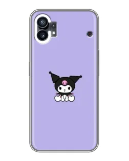 Чехол для Xiaomi Poco M4 5G с картинкой «Kuromi — фиолетовый минимализм»
