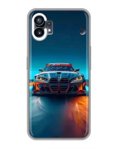 Чехол для Xiaomi Poco M4 5G с картинкой «BMW — огни неона» Чехол для Xiaomi Poco M4 5G с картинкой «BMW — огни неона»