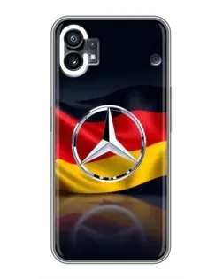 Чехол для Xiaomi Poco M4 5G с картинкой «Mercedes — флаг Германии»
