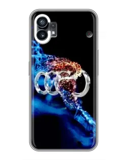 Чохол для Xiaomi Poco M4 5G з картинкою «Енергія лого Audi»