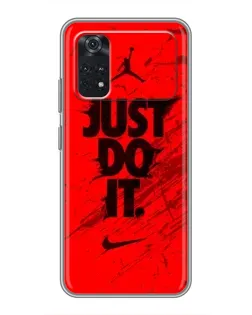 Чехол для Xiaomi POCO M4 Pro 5G с картинкой «Nike Just Do It» Чехол для Xiaomi POCO M4 Pro 5G с картинкой «Nike Just Do It»