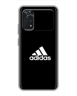 Чехол для Xiaomi POCO M4 Pro 5G с картинкой «Черная классика Adidas»
