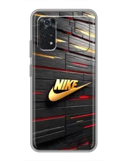 Чехол для Xiaomi POCO M4 Pro 5G с картинкой «Золотой Nike на металле» Чехол для Xiaomi POCO M4 Pro 5G с картинкой «Золотой Nike на металле»