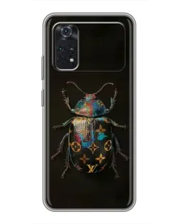 Чехол для Xiaomi POCO M4 Pro 5G с картинкой «LV — мраморный принт»
