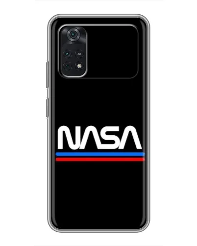 Чехол для Xiaomi POCO M4 Pro 5G с картинкой «NASA — классика Red Blue» Чехол для Xiaomi POCO M4 Pro 5G с картинкой «NASA — классика Red Blue»
