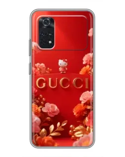 Чехол для Xiaomi POCO M4 Pro 5G с картинкой «Gucci — золотой сад» Чехол для Xiaomi POCO M4 Pro 5G с картинкой «Gucci — золотой сад»