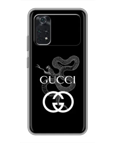 Чехол для Xiaomi POCO M4 Pro 5G с картинкой «Gucci — серебряная змея»