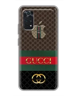Чехол для Xiaomi POCO M4 Pro 5G с картинкой «Gucci — брендированный десерт» Чехол для Xiaomi POCO M4 Pro 5G с картинкой «Gucci — брендированный десерт»
