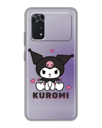 Чехол для Xiaomi POCO M4 Pro 5G с картинкой «Kuromi — фиолетовый арт» Чехол для Xiaomi POCO M4 Pro 5G с картинкой «Kuromi — фиолетовый арт»