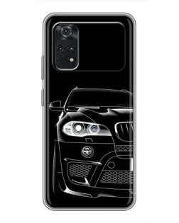 Чехол для Xiaomi POCO M4 Pro 5G с картинкой «Темный силуэт BMW» Чехол для Xiaomi POCO M4 Pro 5G с картинкой «Темный силуэт BMW»