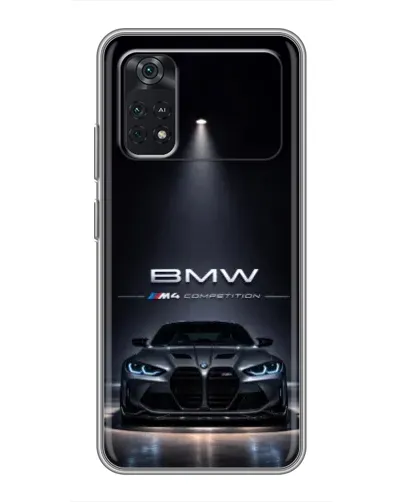 Чехол для Xiaomi POCO M4 Pro 5G с картинкой «BMW сквозь ночной город» Чехол для Xiaomi POCO M4 Pro 5G с картинкой «BMW сквозь ночной город»