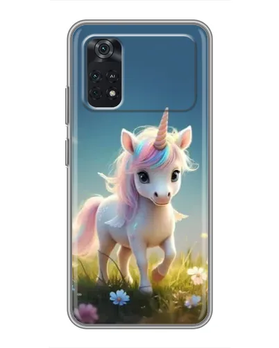 Чехол для Xiaomi POCO M4 Pro 5G с картинкой «Единорог на поляне» Чехол для Xiaomi POCO M4 Pro 5G с картинкой «Единорог на поляне»