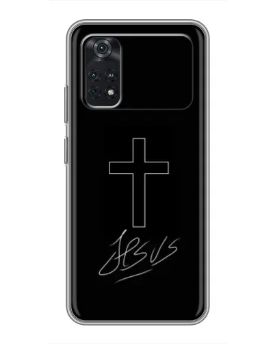 Чехол для Xiaomi POCO M4 Pro 5G с картинкой «Графический крест Jesus» Чехол для Xiaomi POCO M4 Pro 5G с картинкой «Графический крест Jesus»
