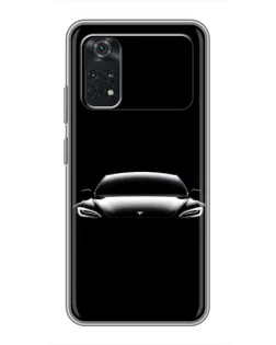 Чехол для Xiaomi POCO M4 Pro 5G с картинкой «Фары Tesla Night» Чехол для Xiaomi POCO M4 Pro 5G с картинкой «Фары Tesla Night»