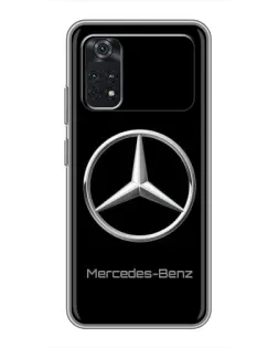 Чехол для Xiaomi POCO M4 Pro 5G с картинкой «Mercedes Silver Logo»